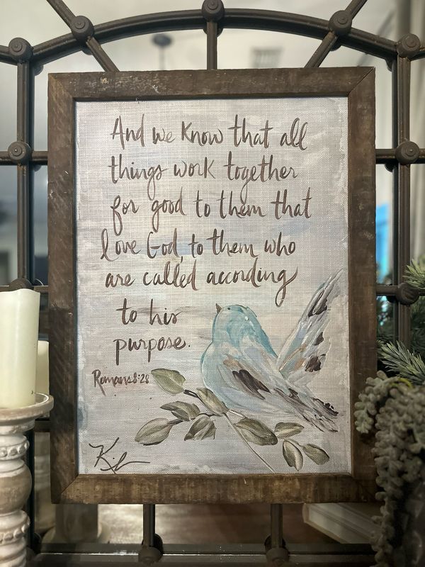 SCM 18x24 And we know bird