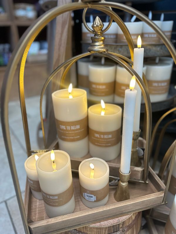 PDG LED Taper candle set/2