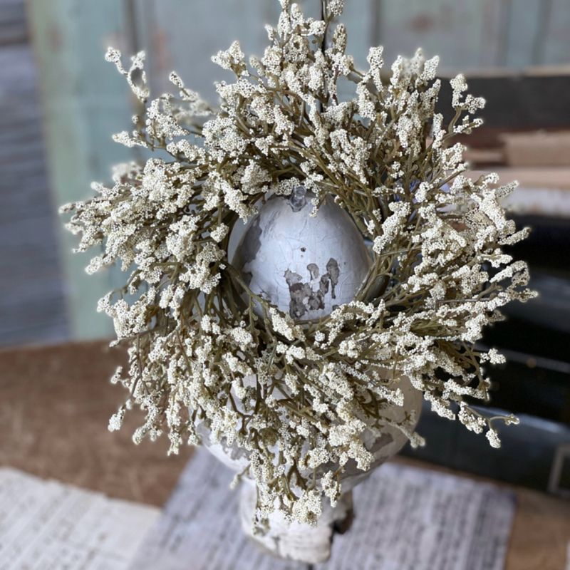 LAN Array Astilbe Candle Ring 3&quot; Cream