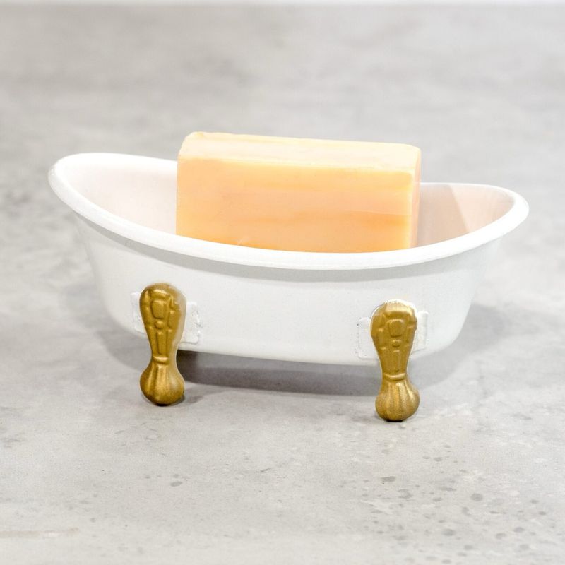 PDG White Bathtub Soap Dish