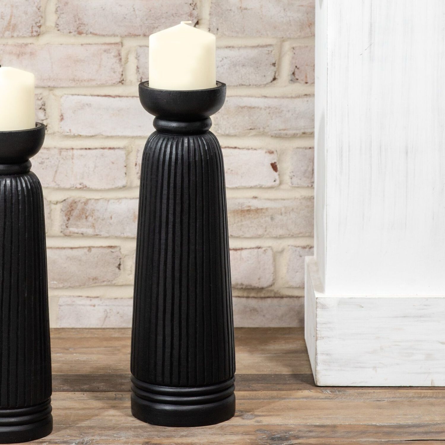 PDG 15&quot; Black Etched Pillar Holder
