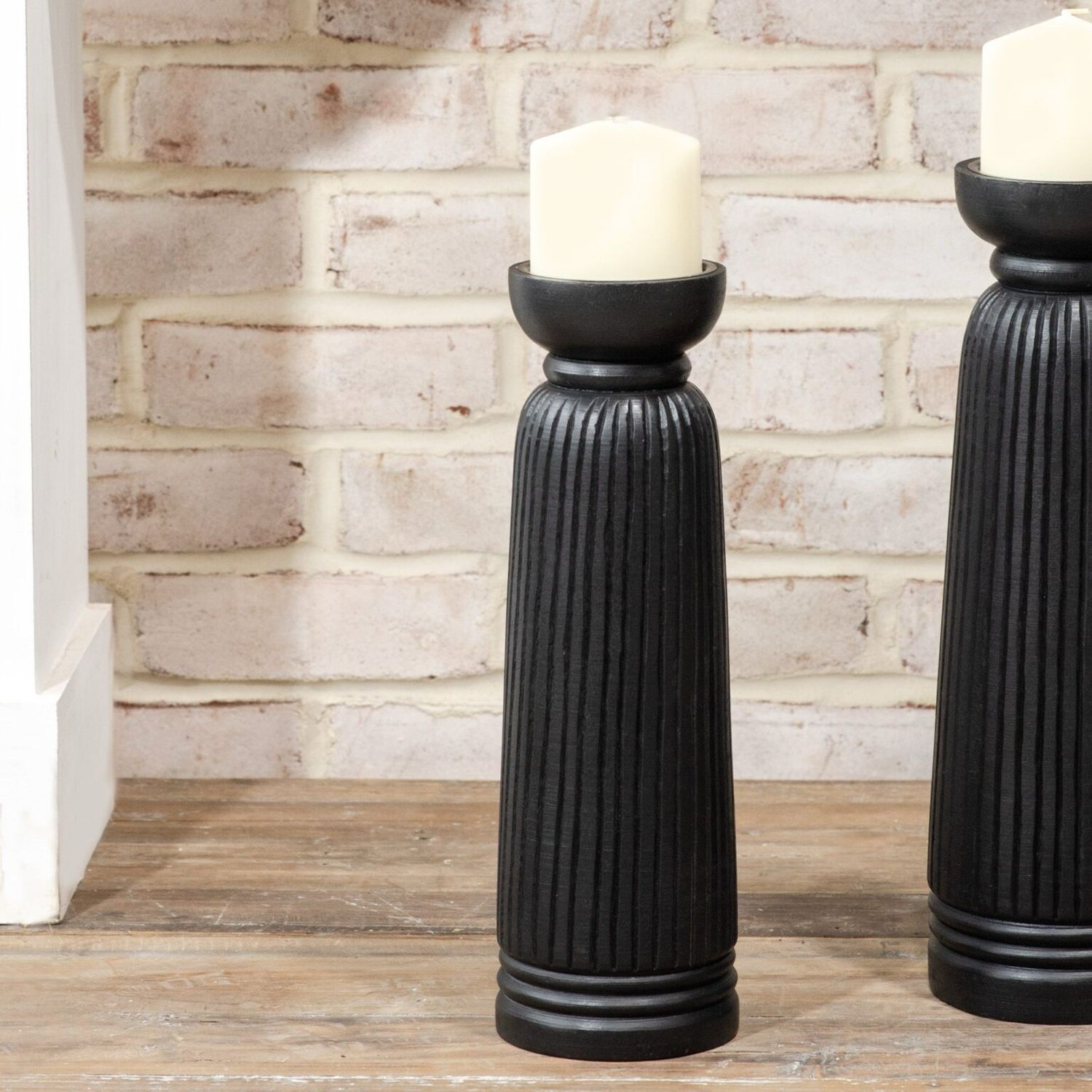 PDG 13.5&quot; Black Etched Pillar Holder