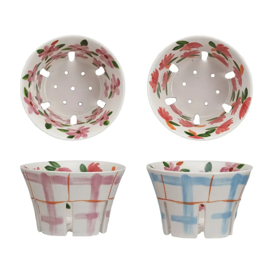 CCO Pink Plaid Berry Bowl