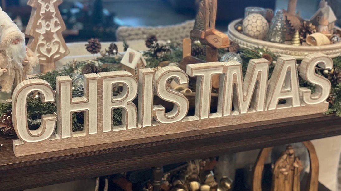 Col Long Christmas Wood Lettered