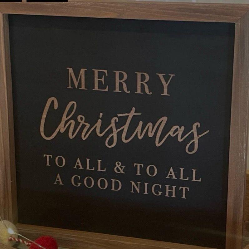 Col 10&quot; Double-Sided Christmas Wood Sign