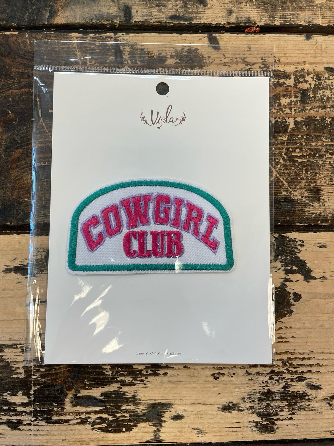 DV 1pk Cowgirl Club Patch