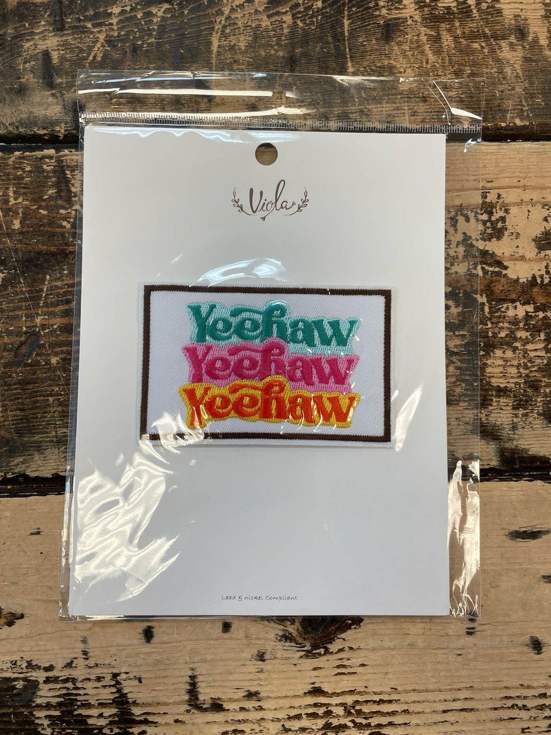 DV 1pk Colorful Yee Haw Patch