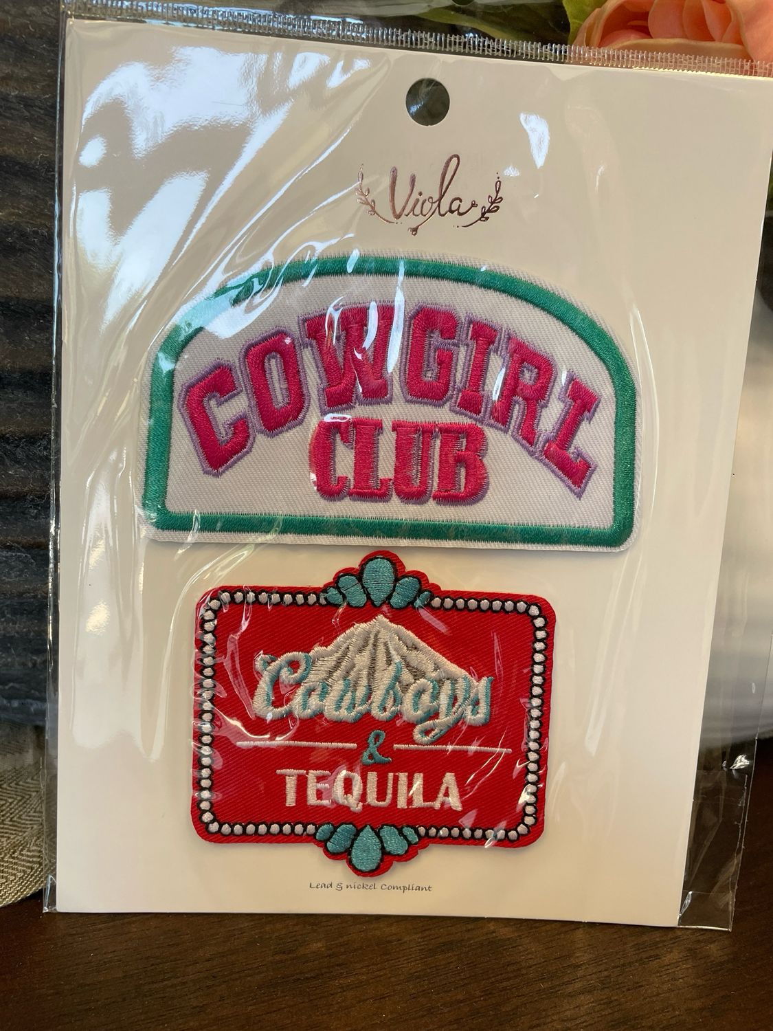 DV 2pk Cowgirl Club Patches
