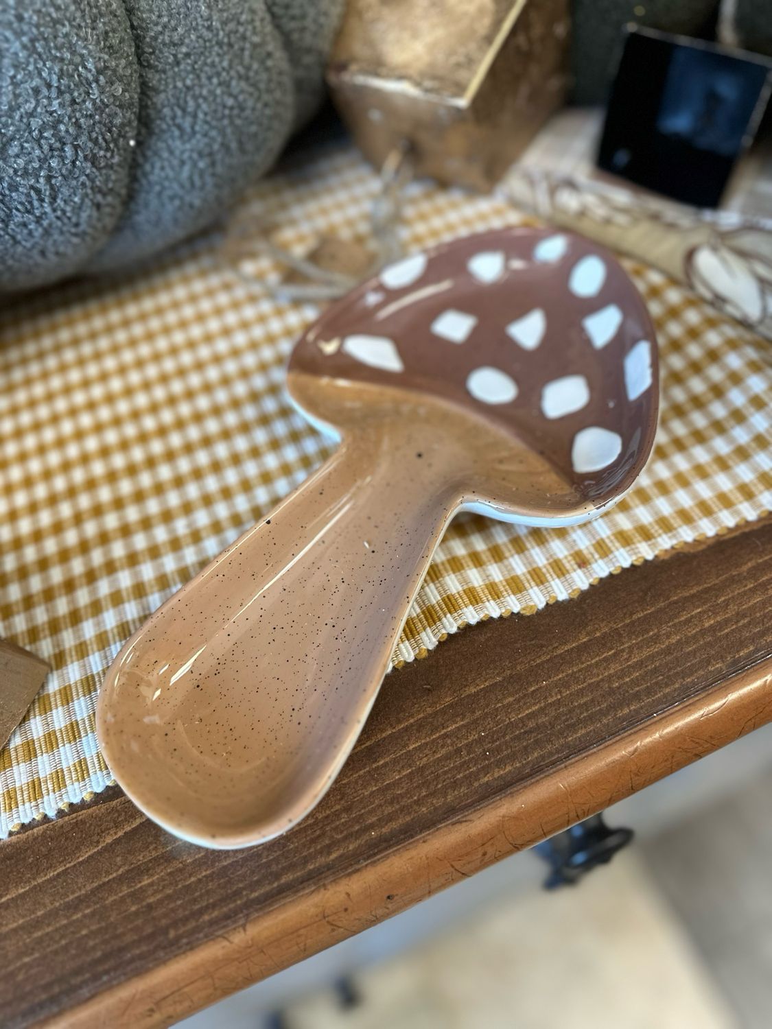 Yng Mush Spoon 10x5  Brown