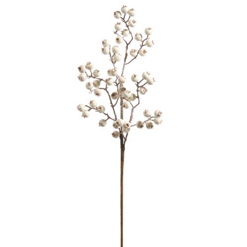 Raz 25.5&quot; White Berry Spray