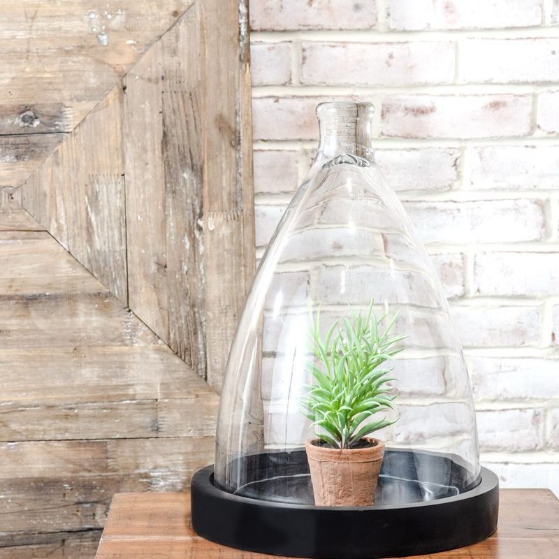 PDG 18&quot; Glass Dome/ Black Base