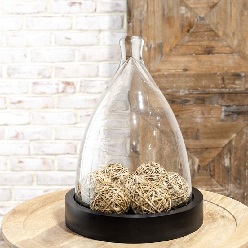 PDG 15&quot; Glass Dome/ Black Base