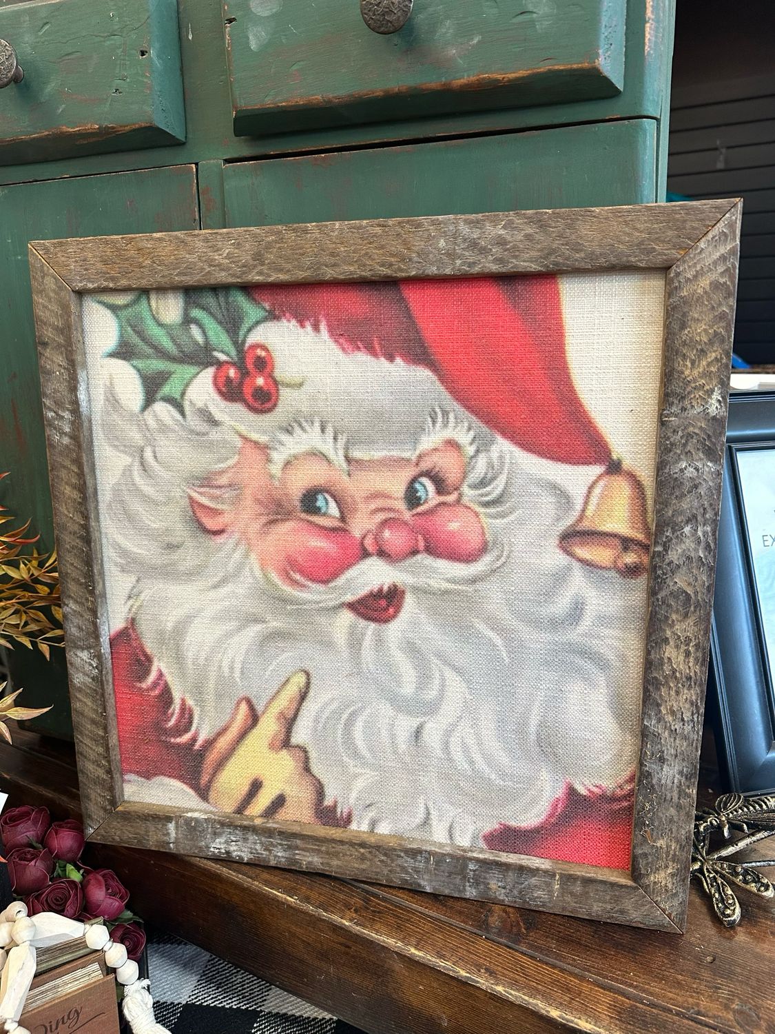 SCM 18x18 Vintage Santa