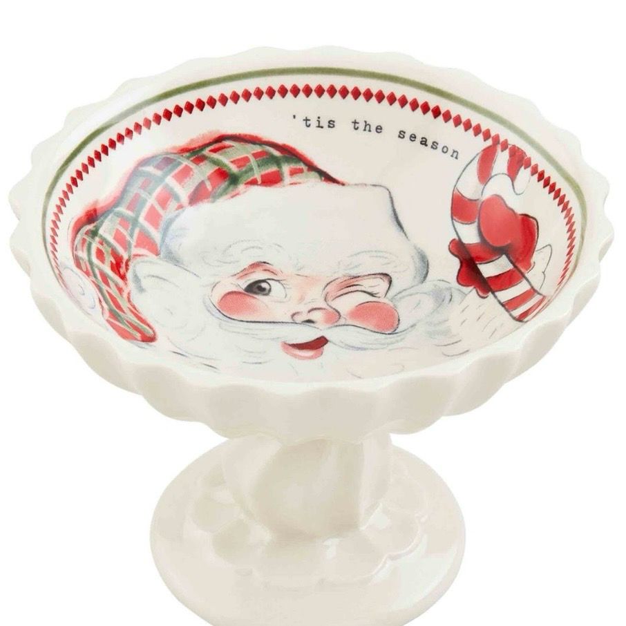 MP Vintage Santa Candy Dish 4x5.5
