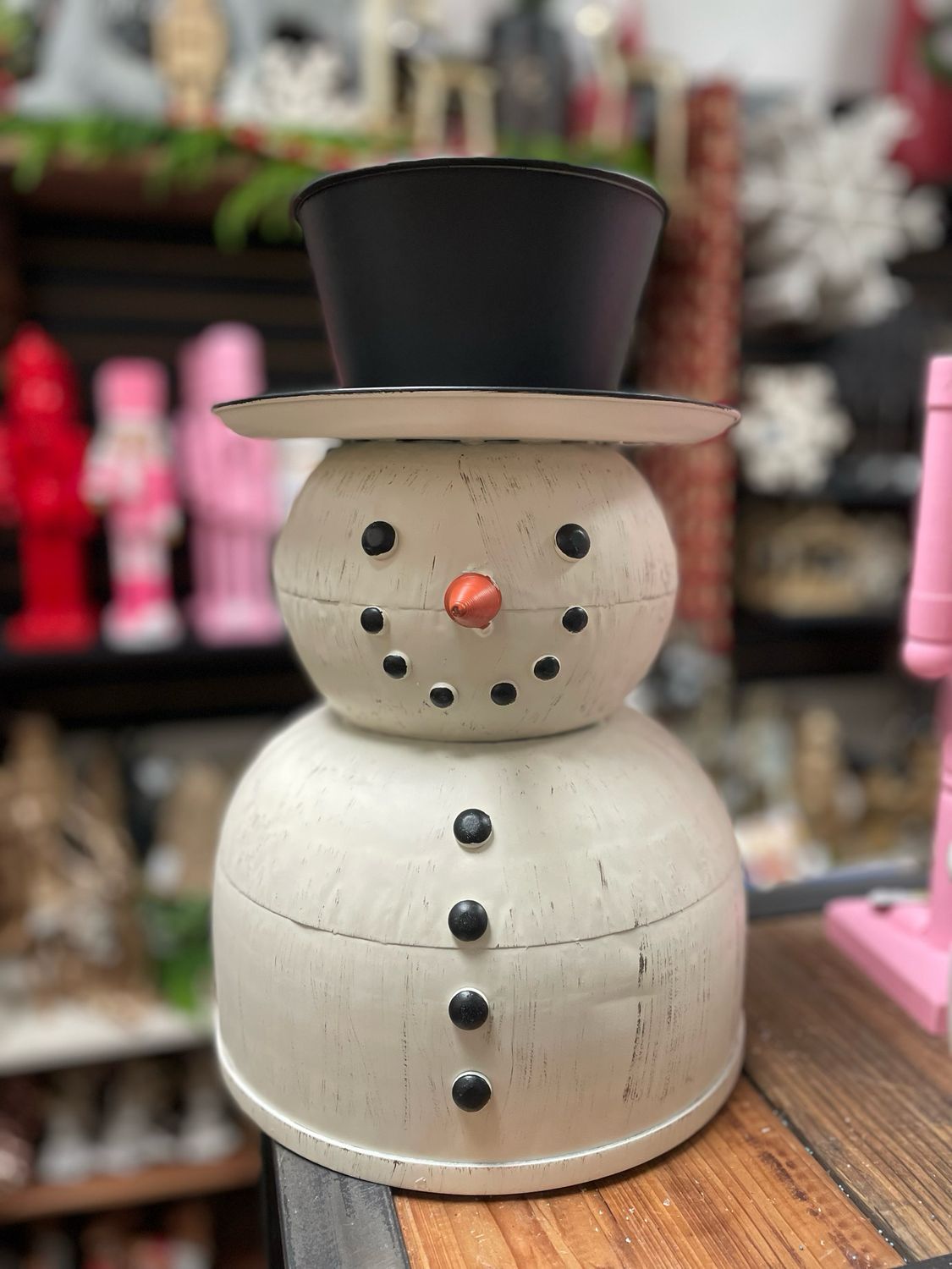 Pdg 14.5&quot; Tin Snowman