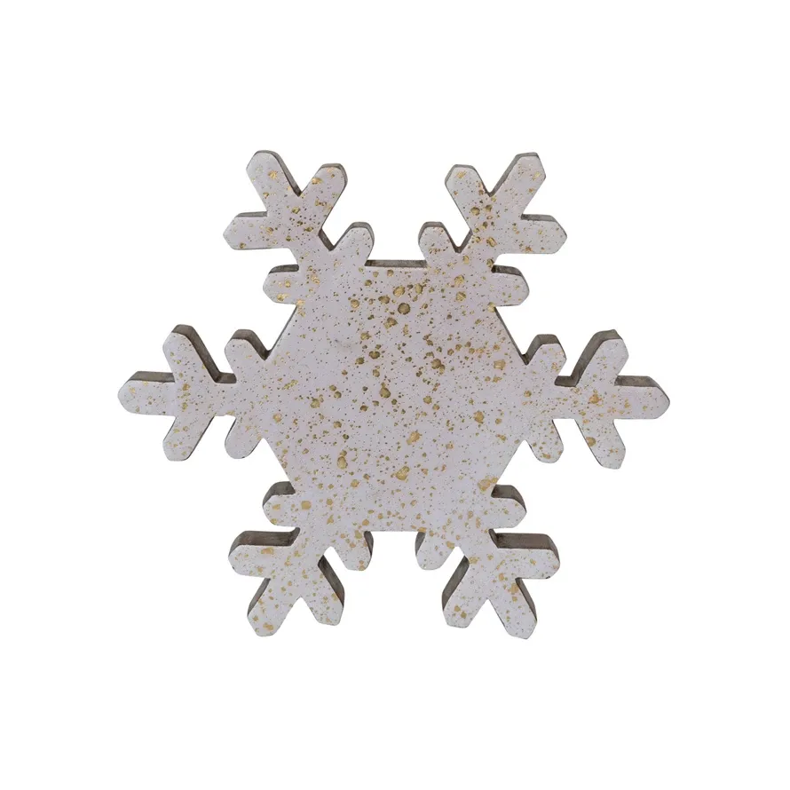 Cco 11&quot; Gold Foil Snowflake
