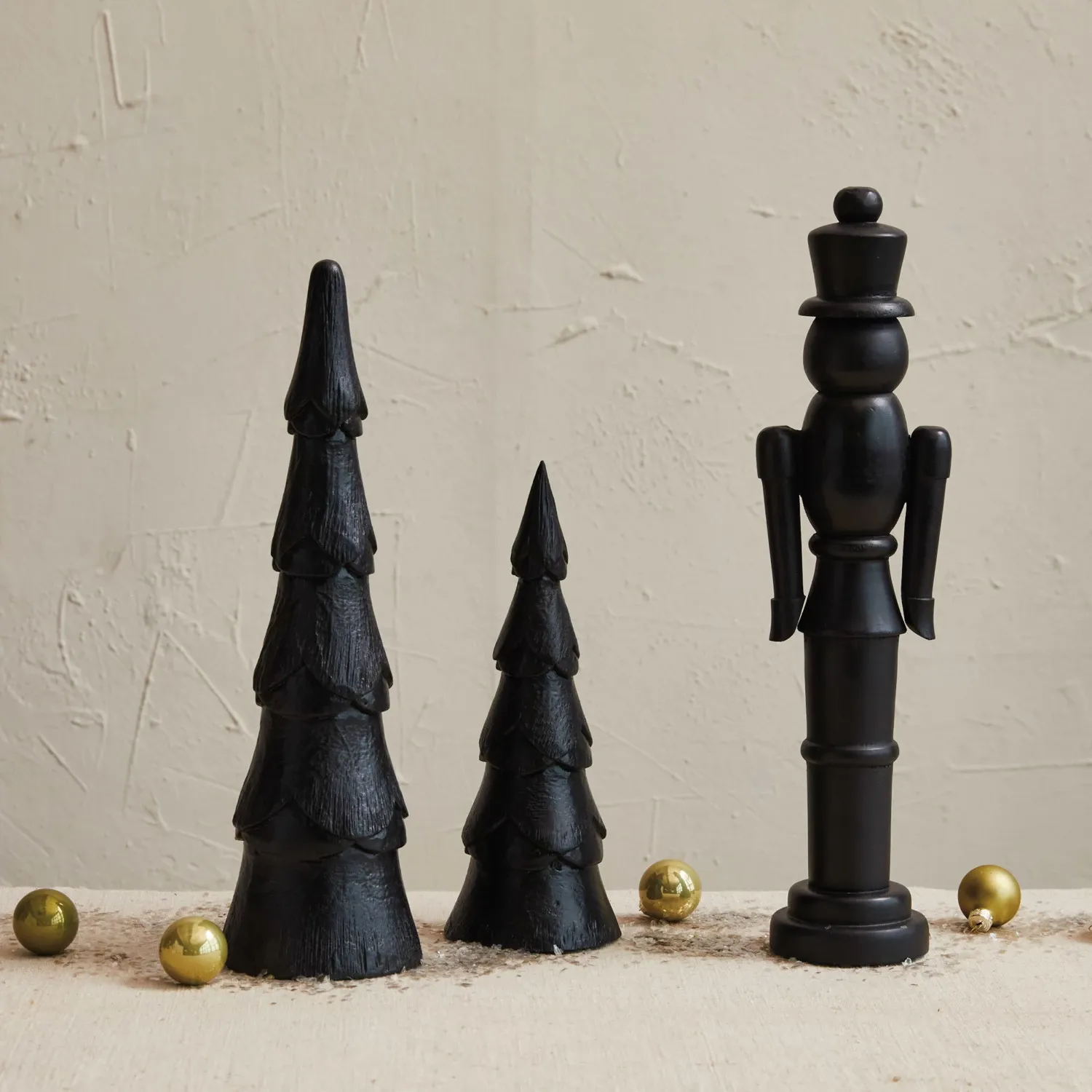 Cco 14&quot; Black Matte Tree Mango Wood
