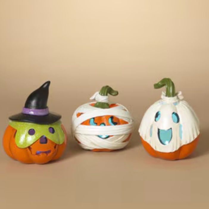 Ger Witch Lighted Pumpkin 5x4.5