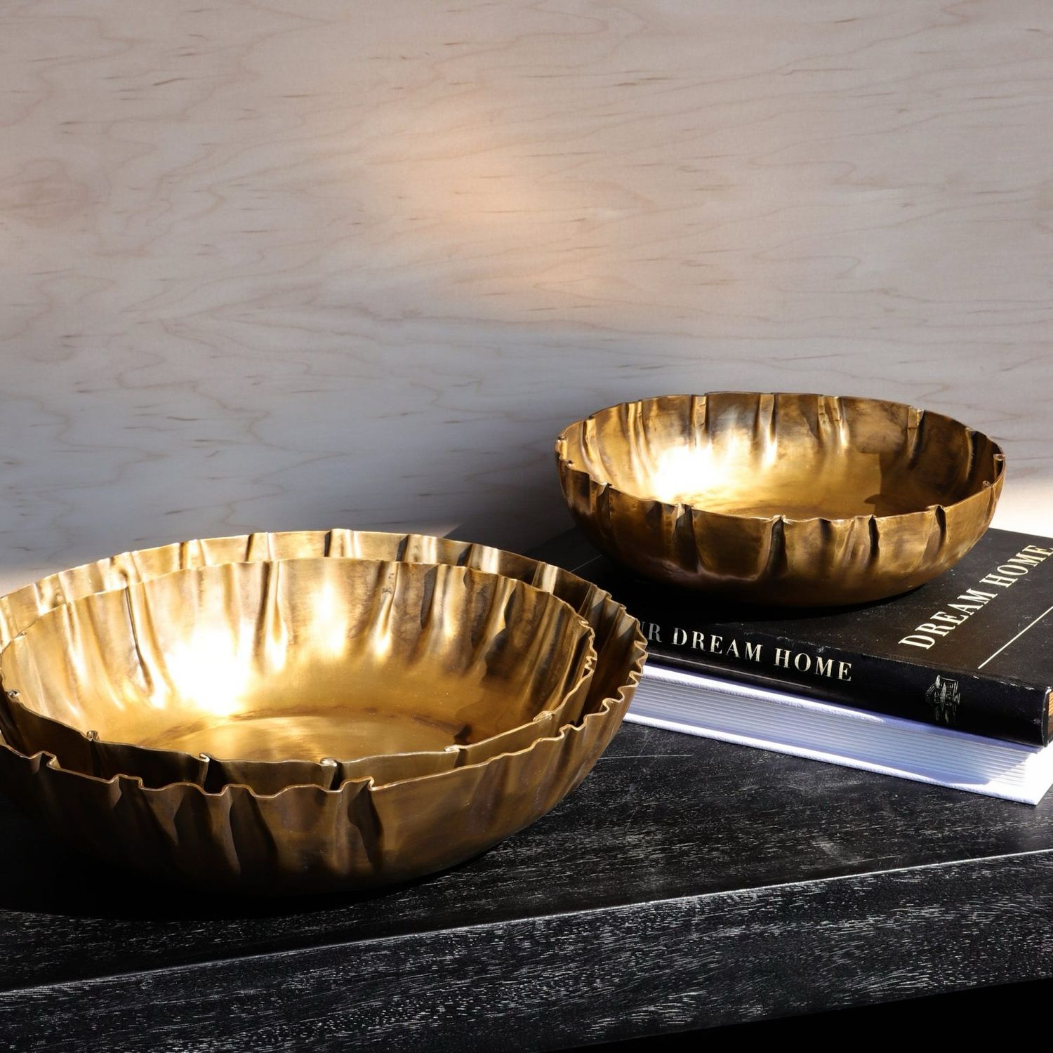 Pdg Sm Gold Decorative Bowl 10.25x3