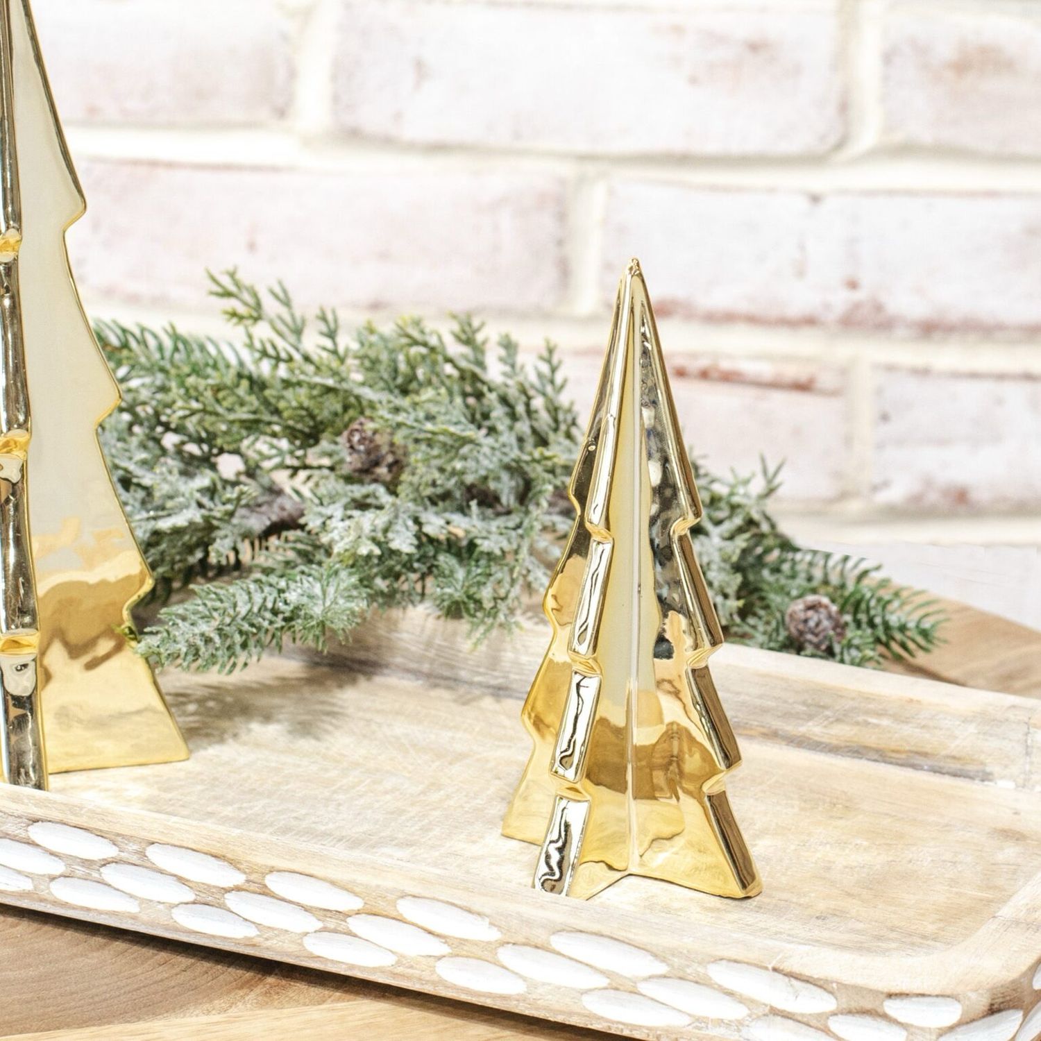 Pdg 6&quot; Gold Ceramic Tree