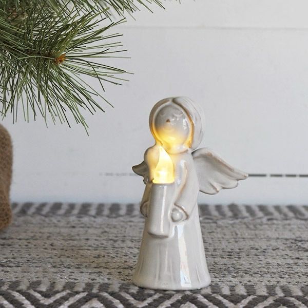 PDG 4.5&quot; Light Up Ceramic Angel