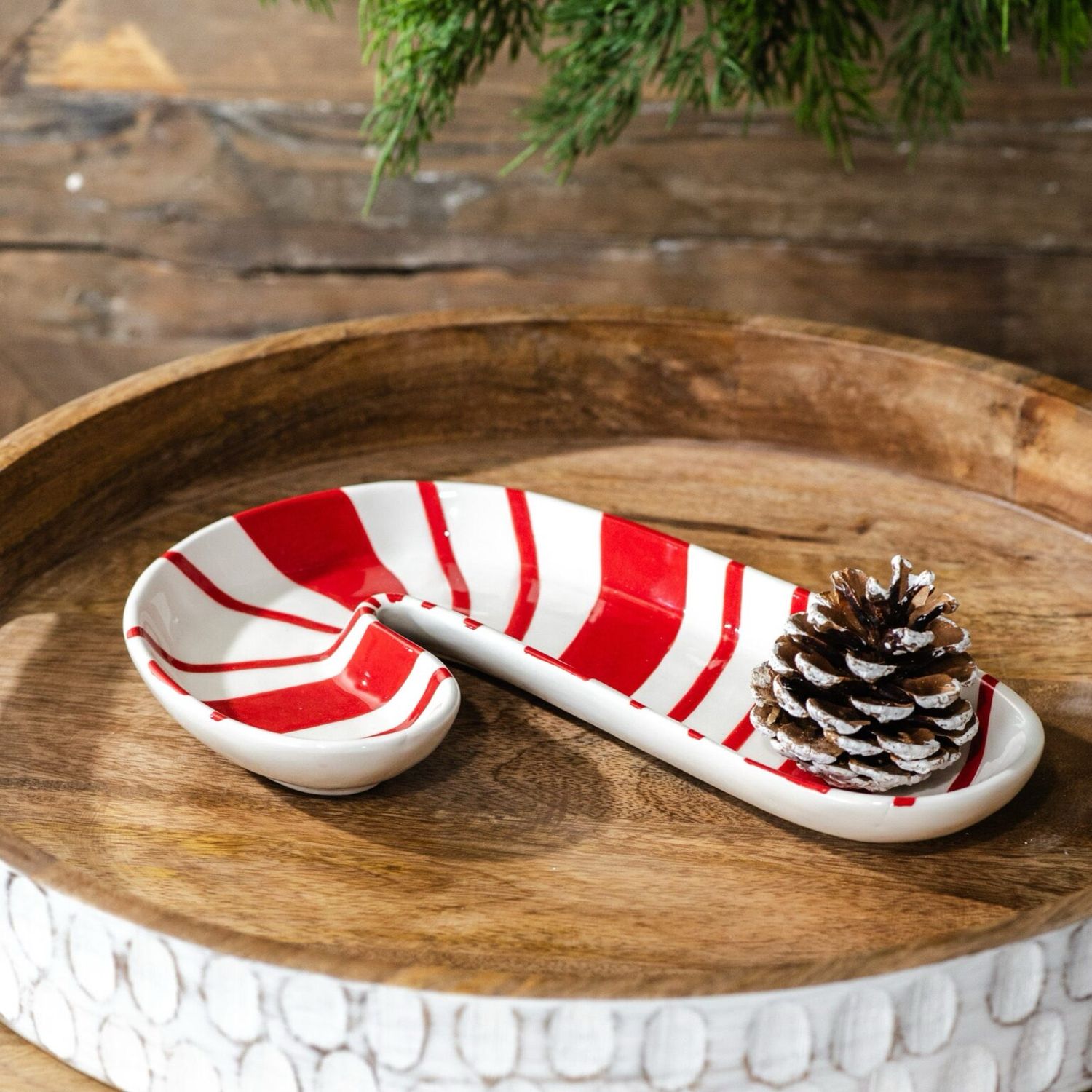 Pdg 10&quot; Candy Cane Plate