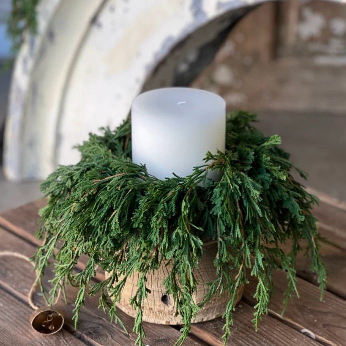 Lan 4" Emerald Falls Candle Ring