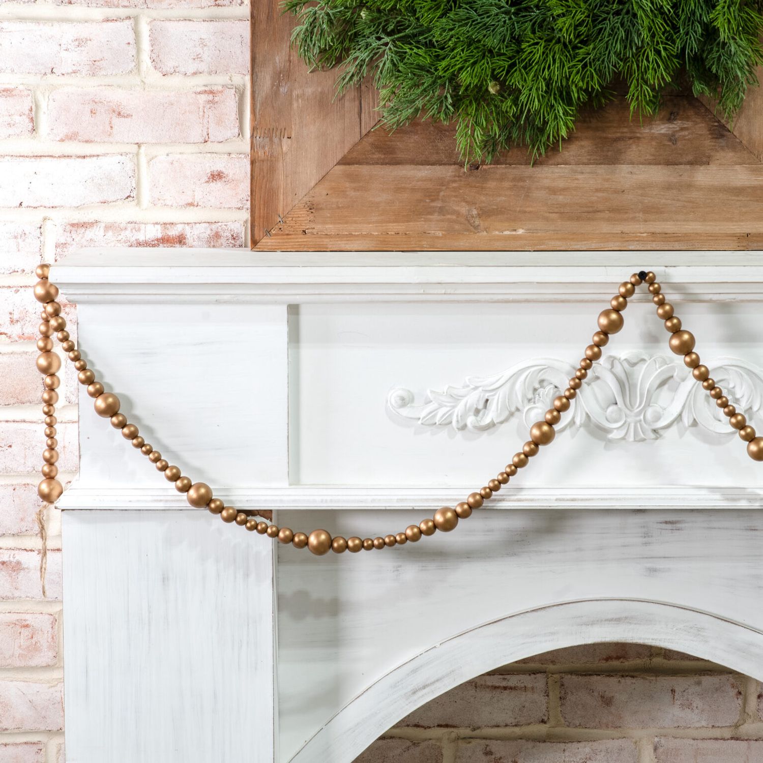 PDG 118” gold beads jute loop