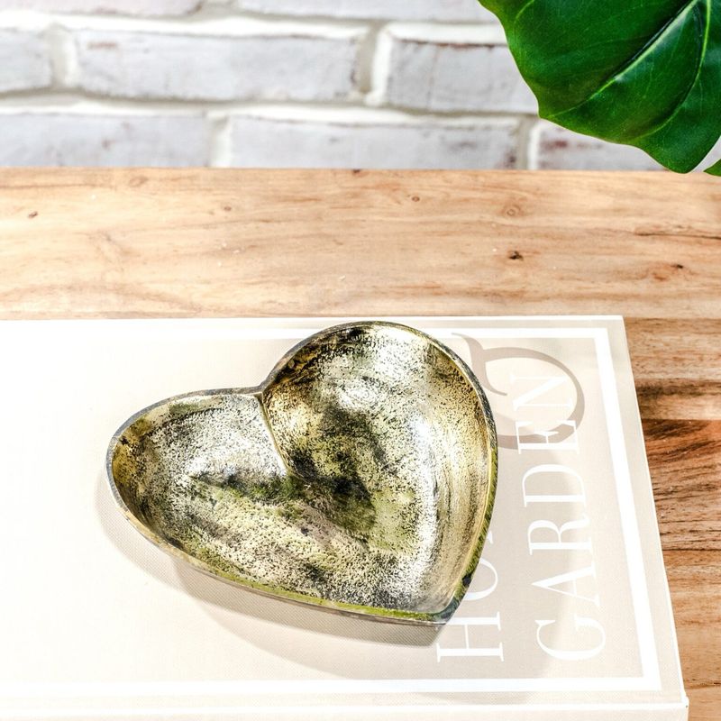 PDG 6” gold heart tray