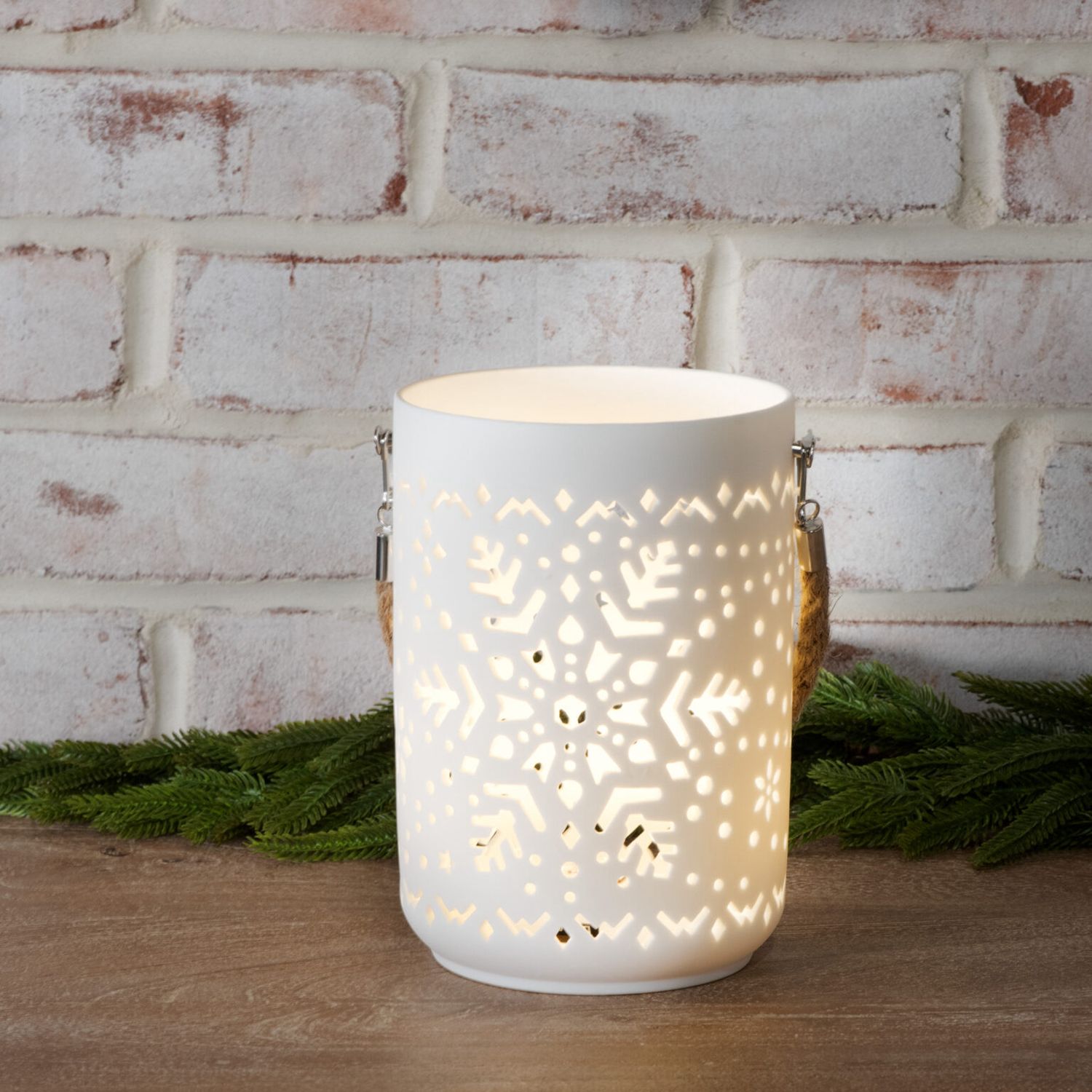PDG ceramic holiday lantern 