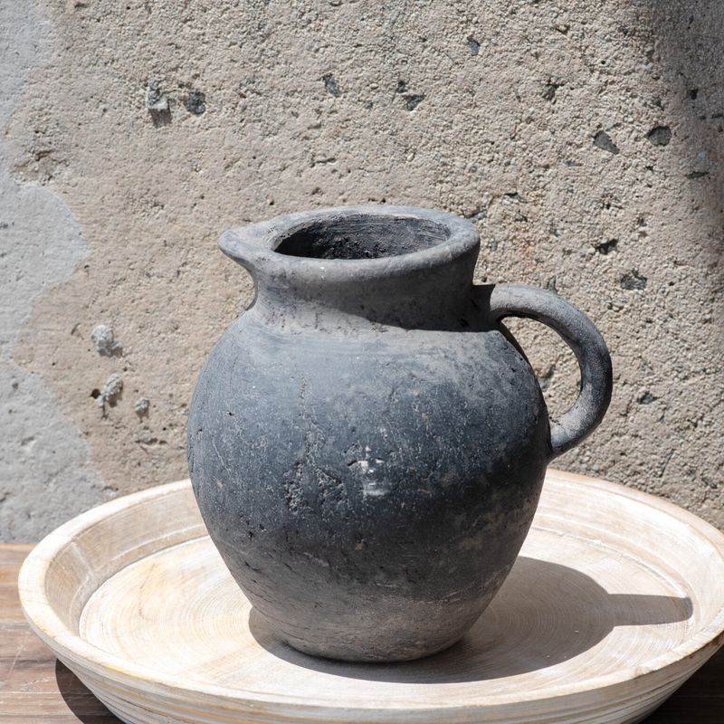 PDG 9” Charcoal Pitcher Vase 