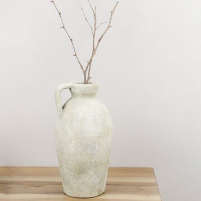 PDG 15.75" Nat Ceramic Vase