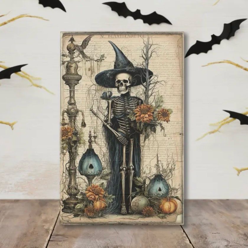 Jarmz skeleton witch 5.5x8.5