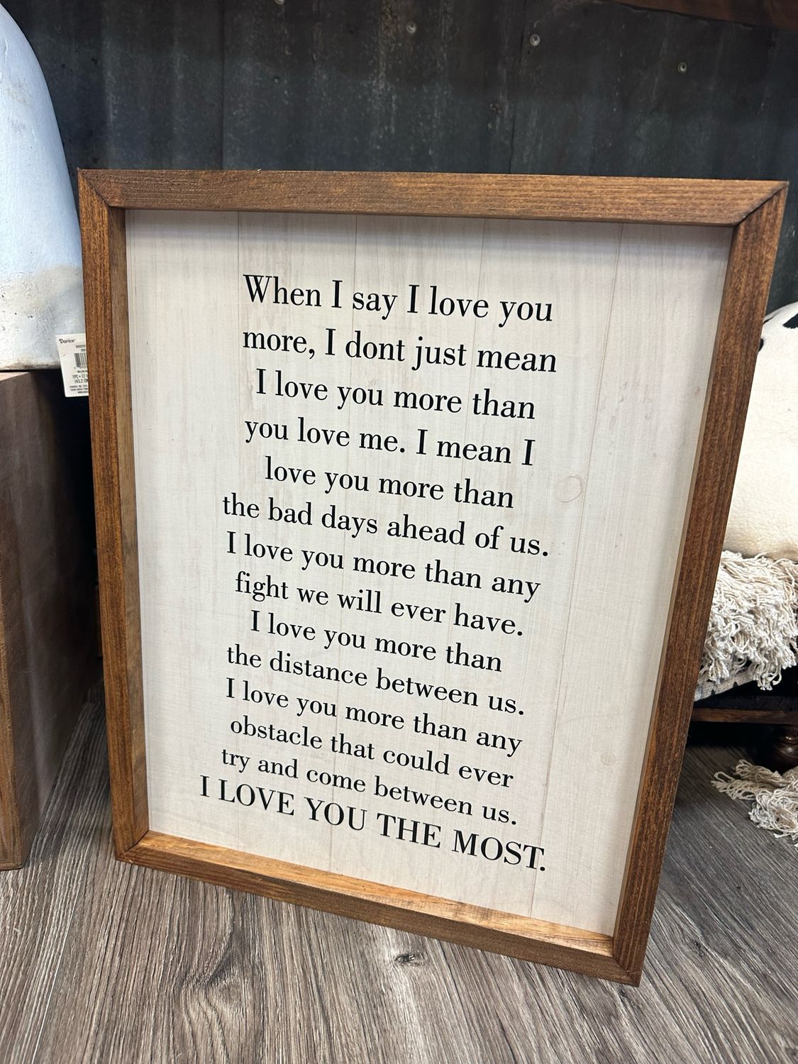 Jarmz 16x20 Love You Most Wt