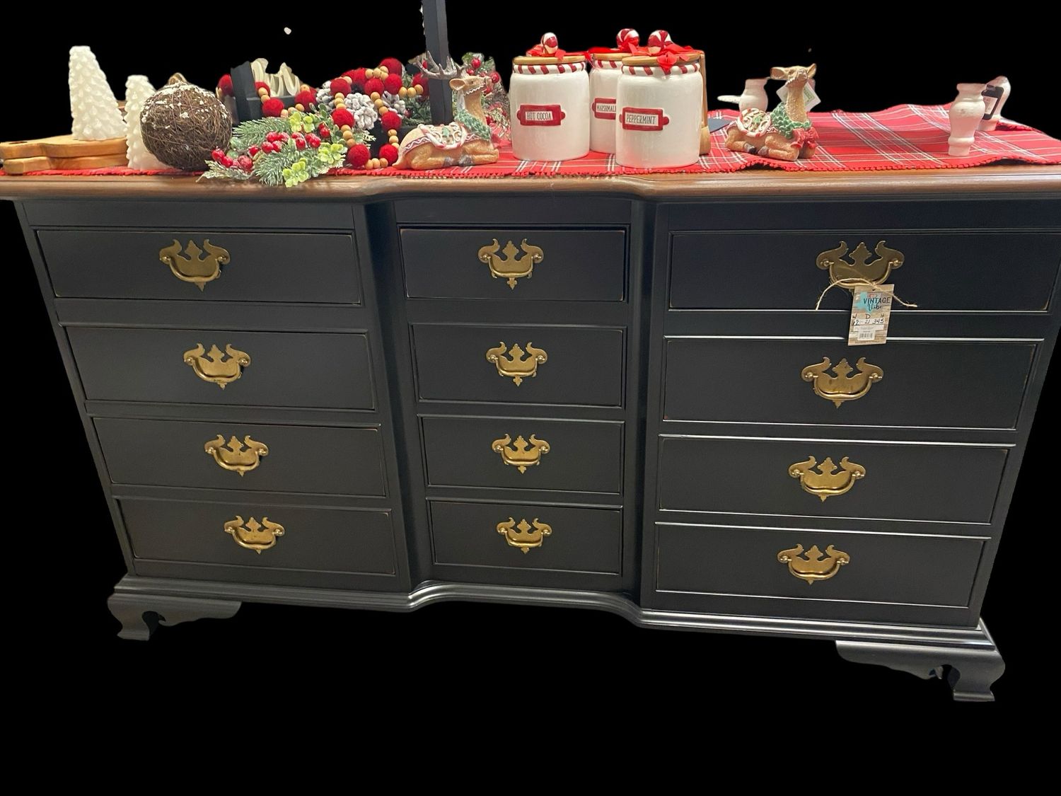 VV Black Dresser 62x21x34.5 sale 