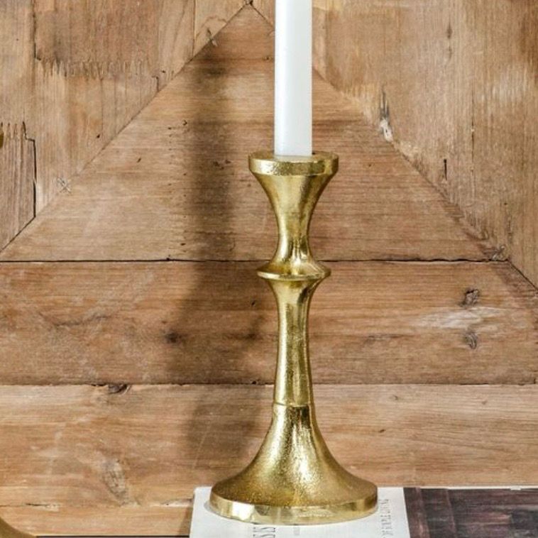 Pdg Sm 8&quot; Gold Candle Holder