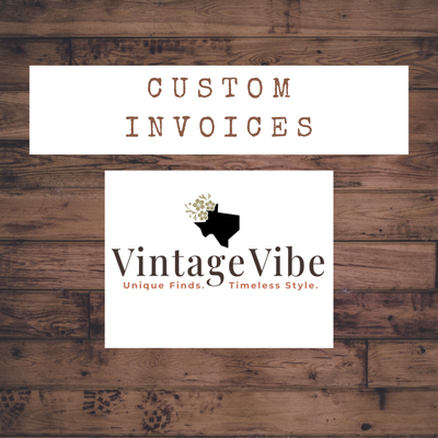 Custom invoices