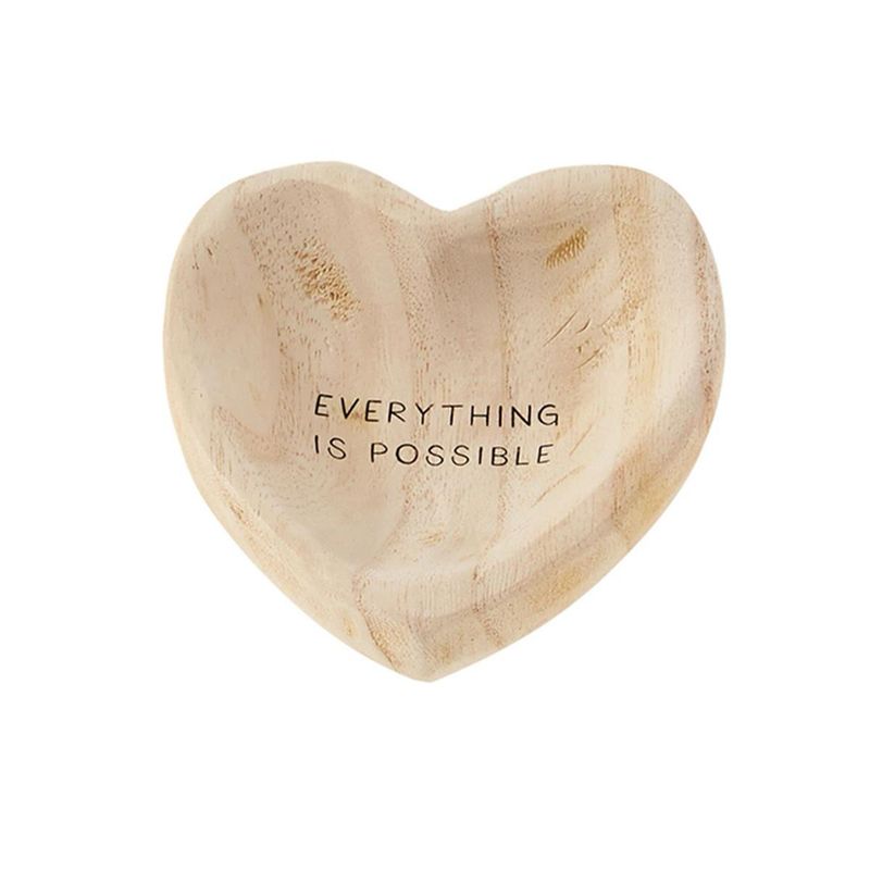 MP Possible Wood Heart Trinket Tray 5x5.25
