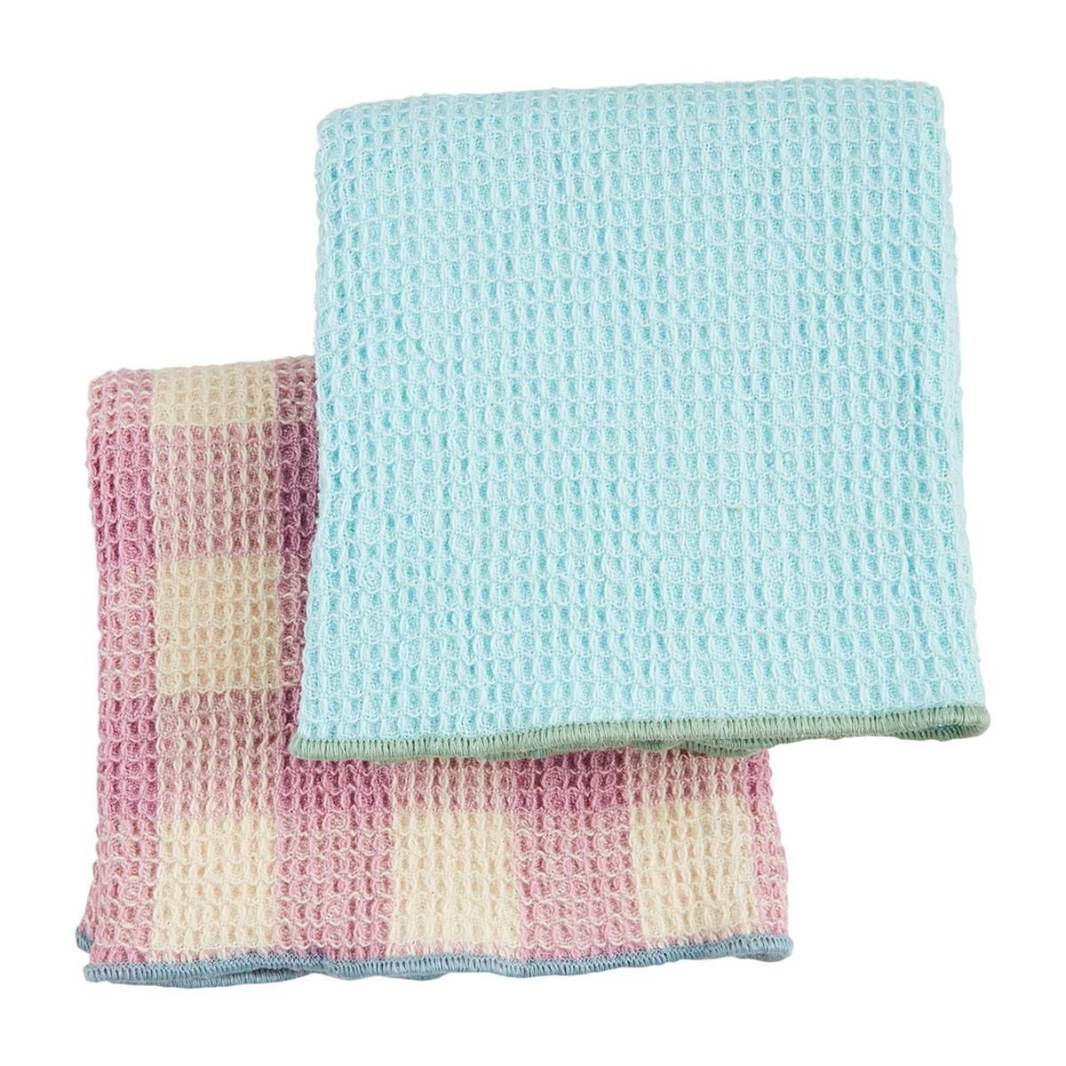 MP Blue Colorful Waffle Towels