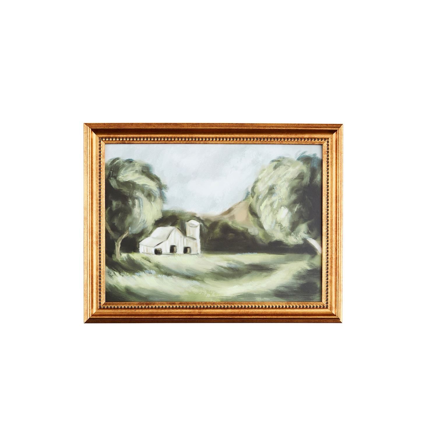 MP Barn Landscape Framed Art 12x9.25