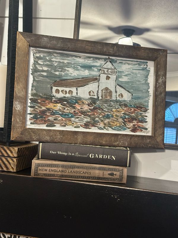 SCM 12x18 Burg Blue Church