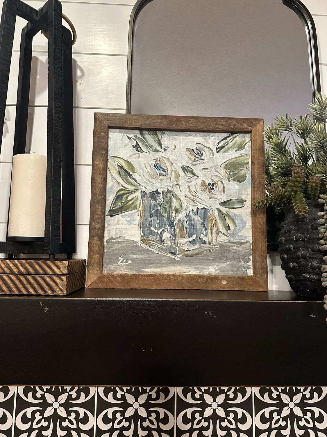 SCM 18x18 Blue Square White