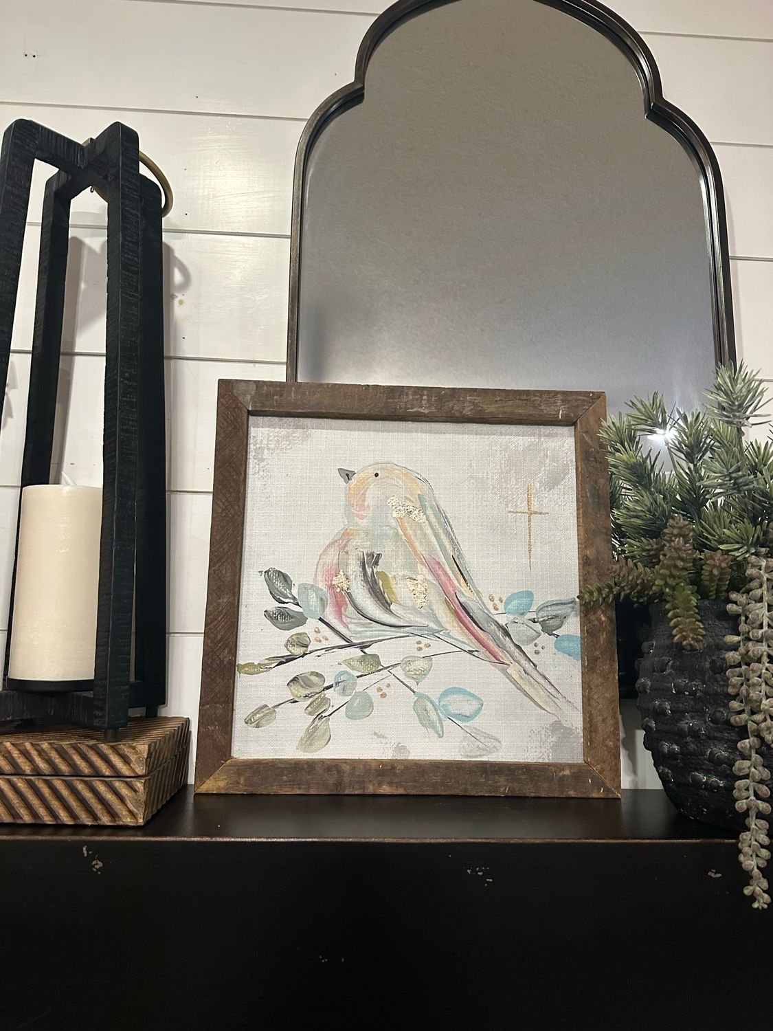 SCM 18x18 Blue Pink Bird