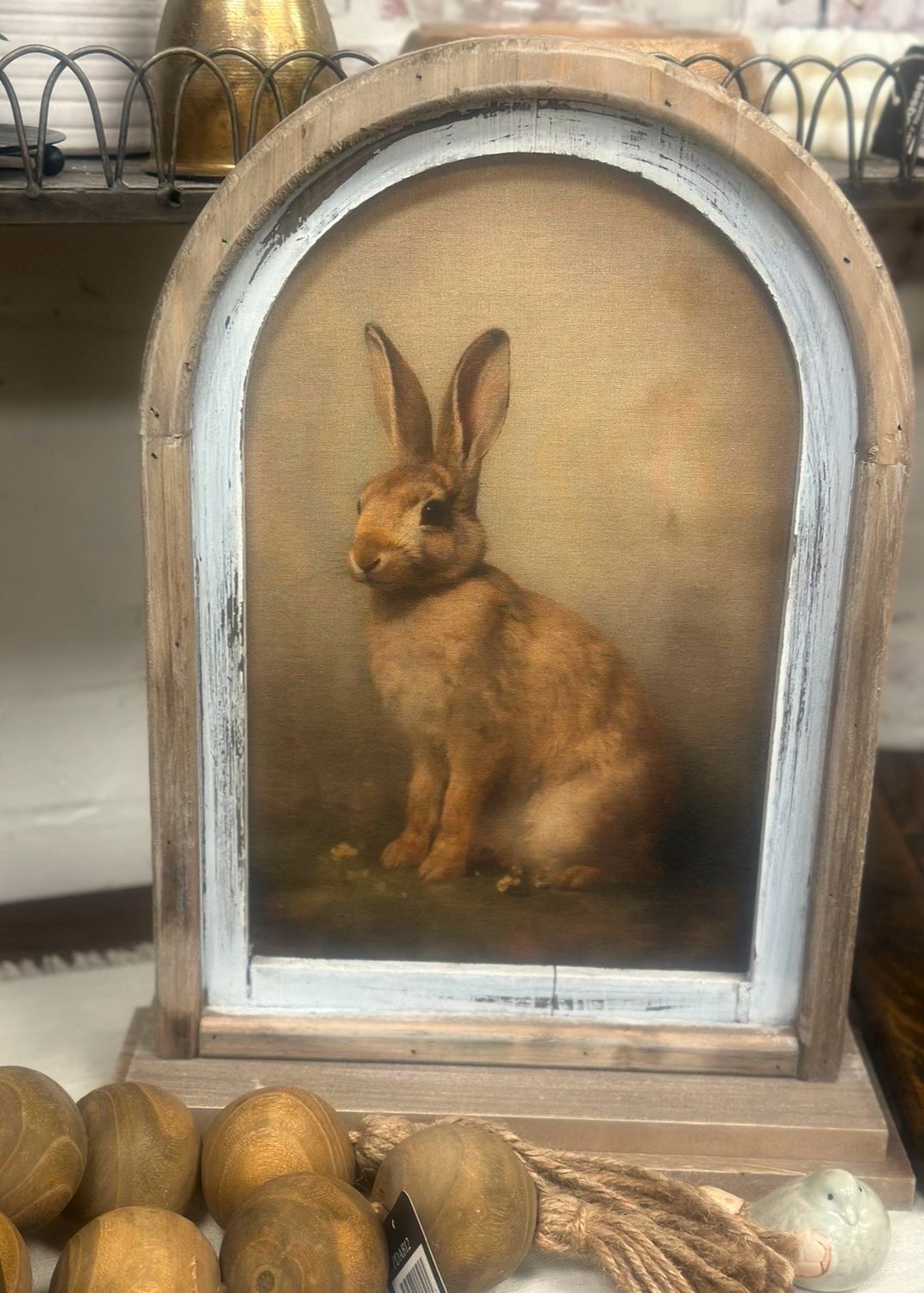 ARL 18" Sitting Vintage Rabbit Framed Print