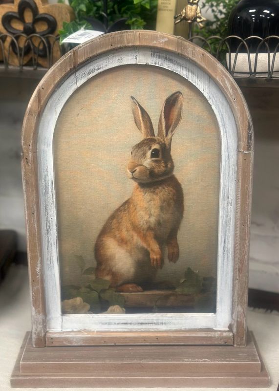 ARL 18" Standing Vintage Rabbit Framed Print