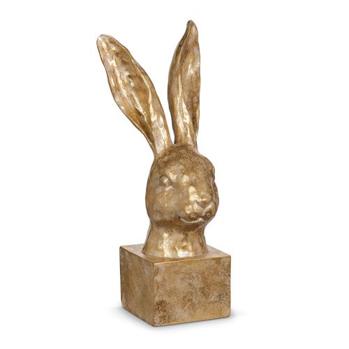 Raz 10.5&quot; Gold Bunny Bust