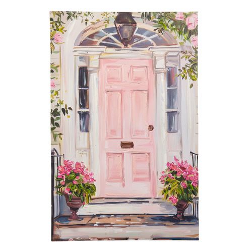 Raz Pink Door Wall Art 27.5x18