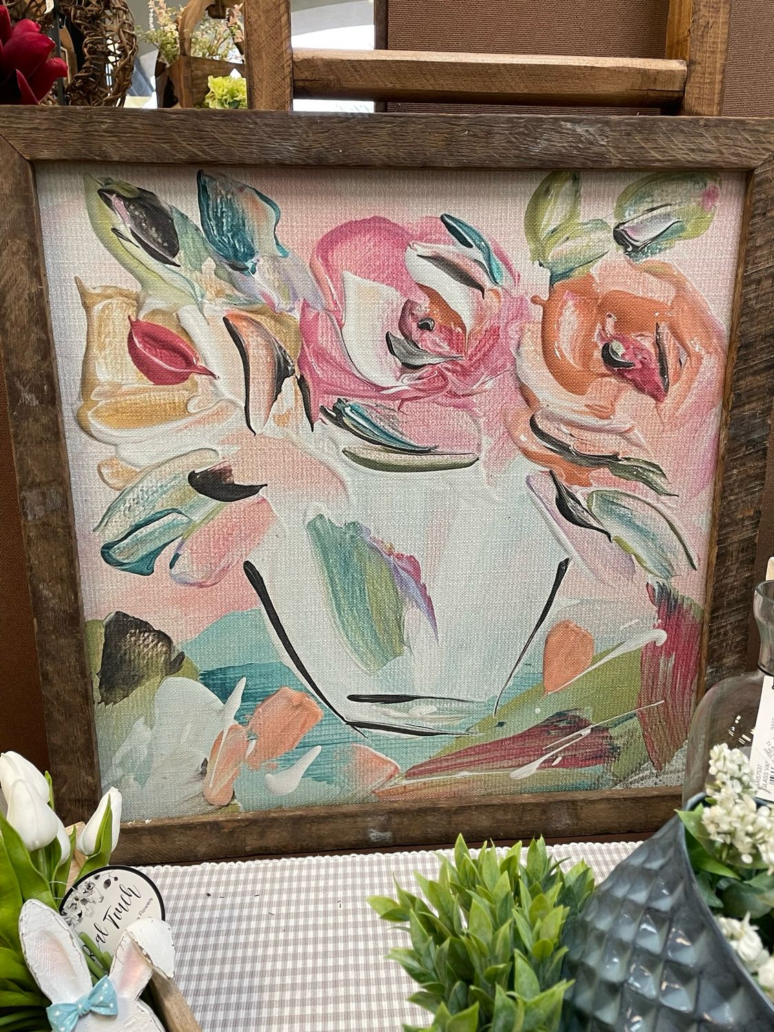 SCM 24x24 Pink Floral 77