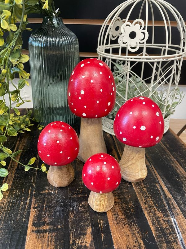 Ger Md Red Top Mango Mushroom 5&quot;