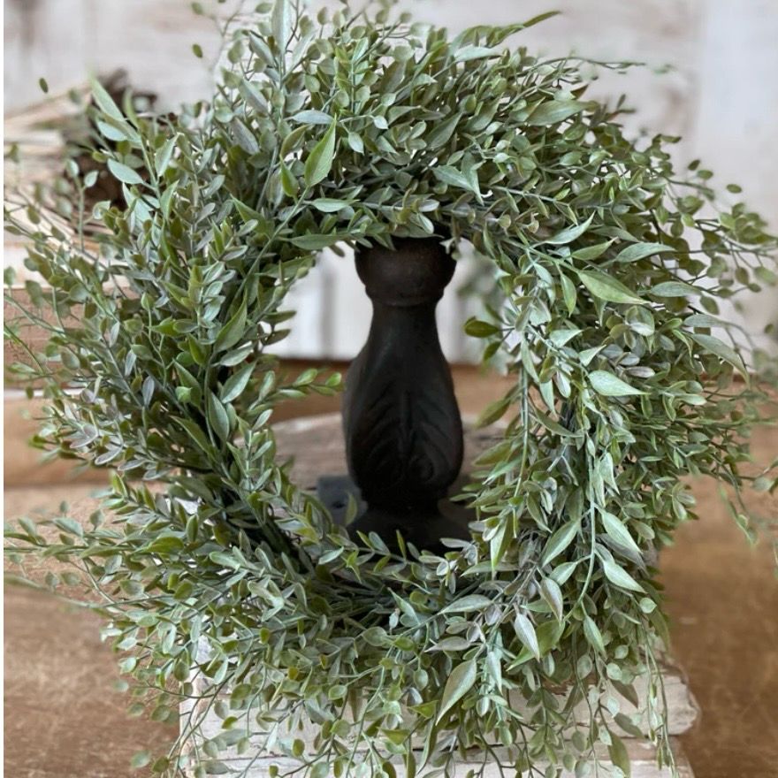 Lan 6” Mixed Sage Candle Ring